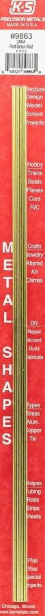 K&S Brass Rod 2mm x 300mm (4) 9863
